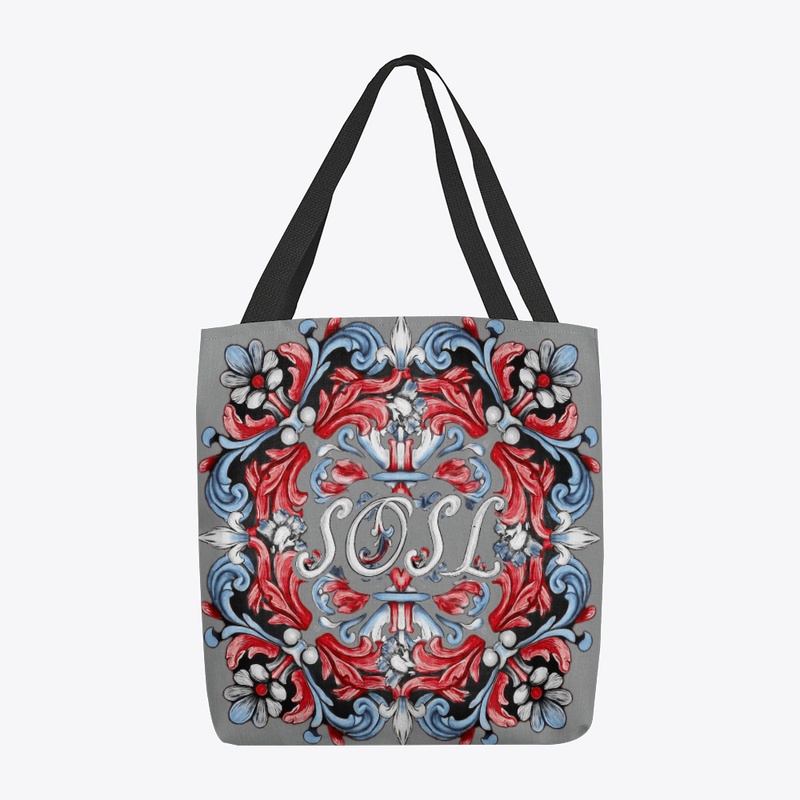 Deruta SOSL printed tote in americana
