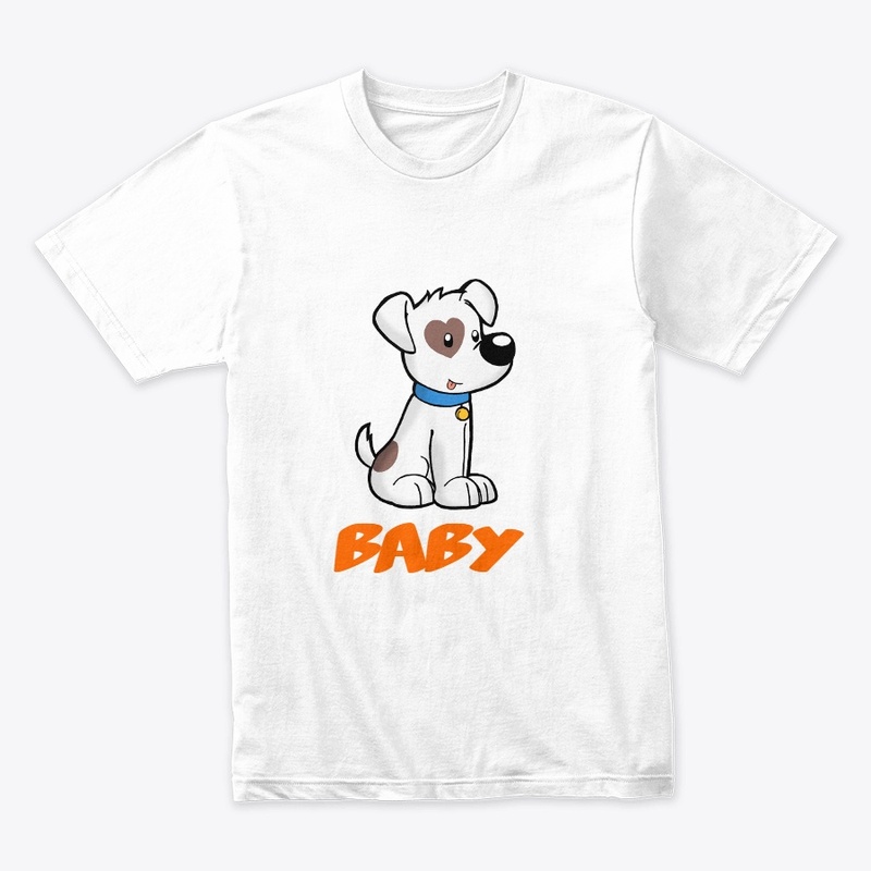 baby dog colarfull t-shirt