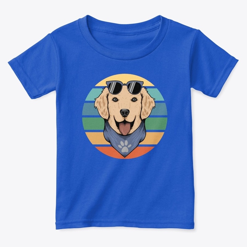 Retro Dog in Bandana