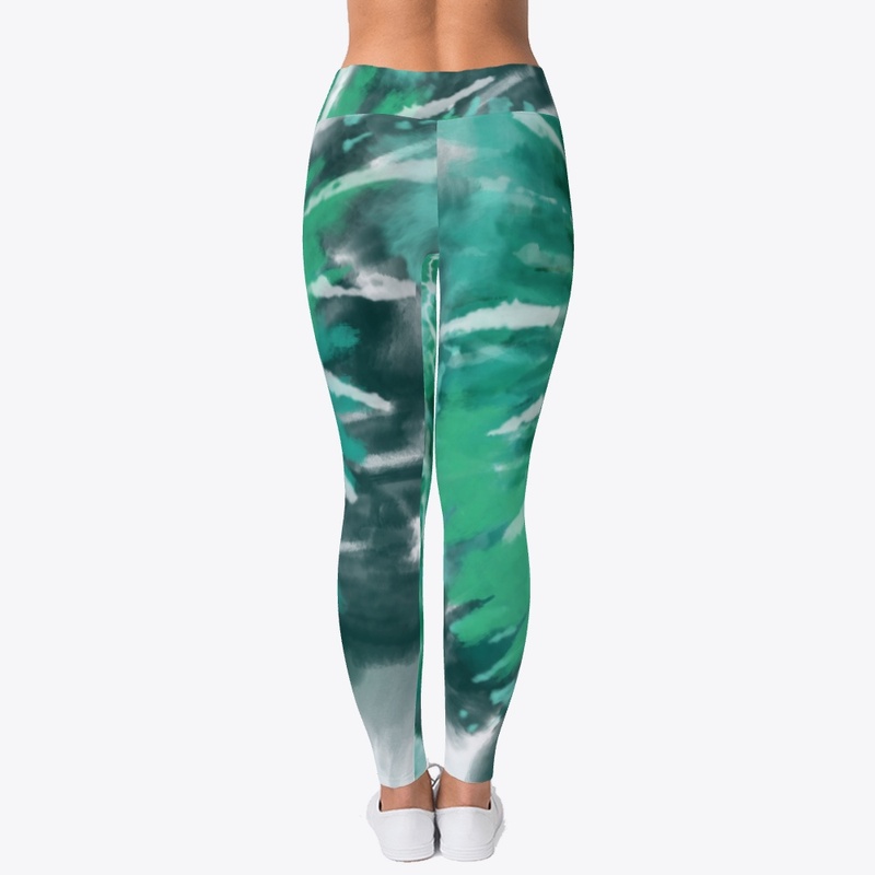 Green Tie Dye Athletic Wear