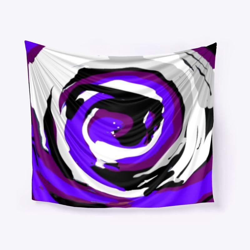 Gooey Background Purple Spiral