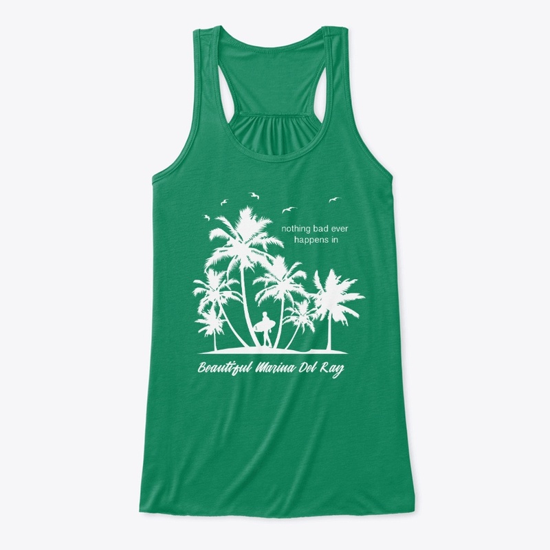 Female Flowy Tank Top - Marina Del Rey