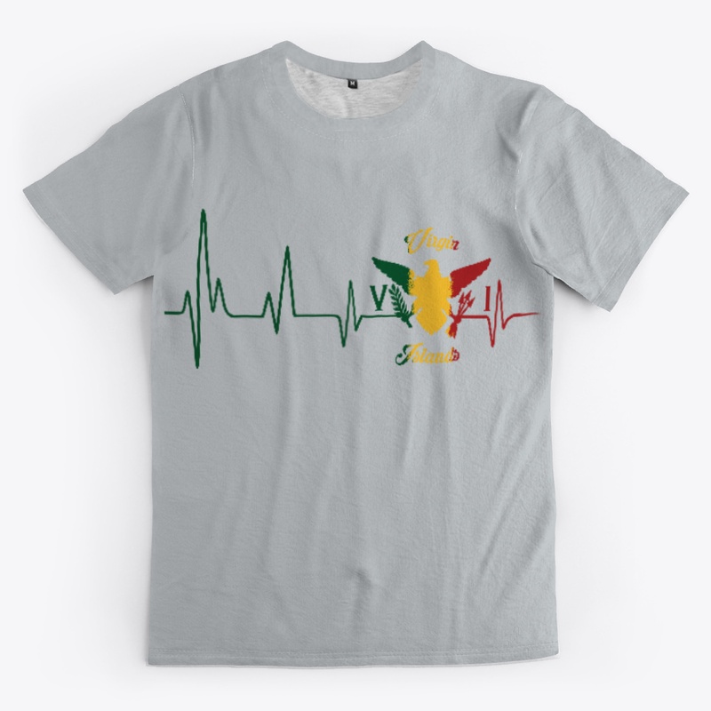 VIRGIN ISLANDS HEART BEAT TEE