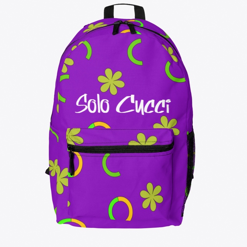 Purple Shapes-Back Pack