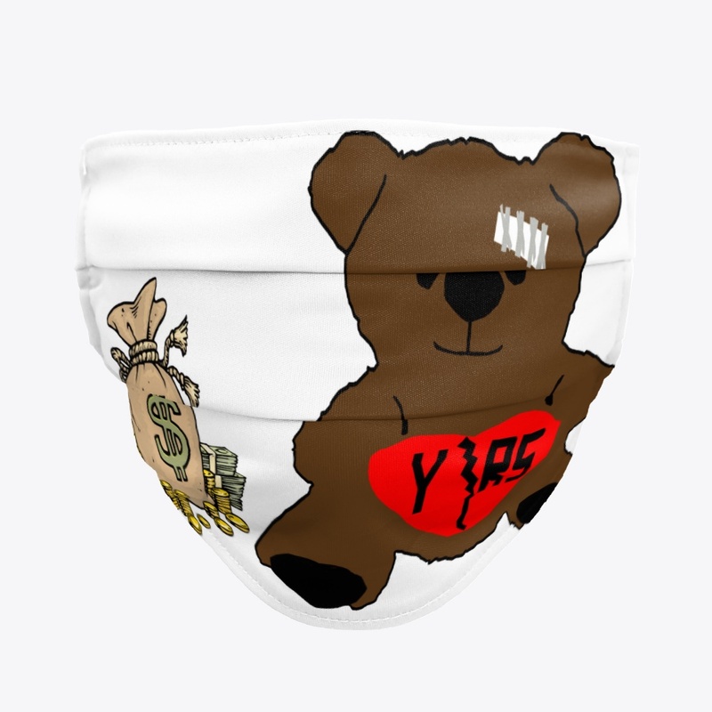 White YRS Bear Face Mask