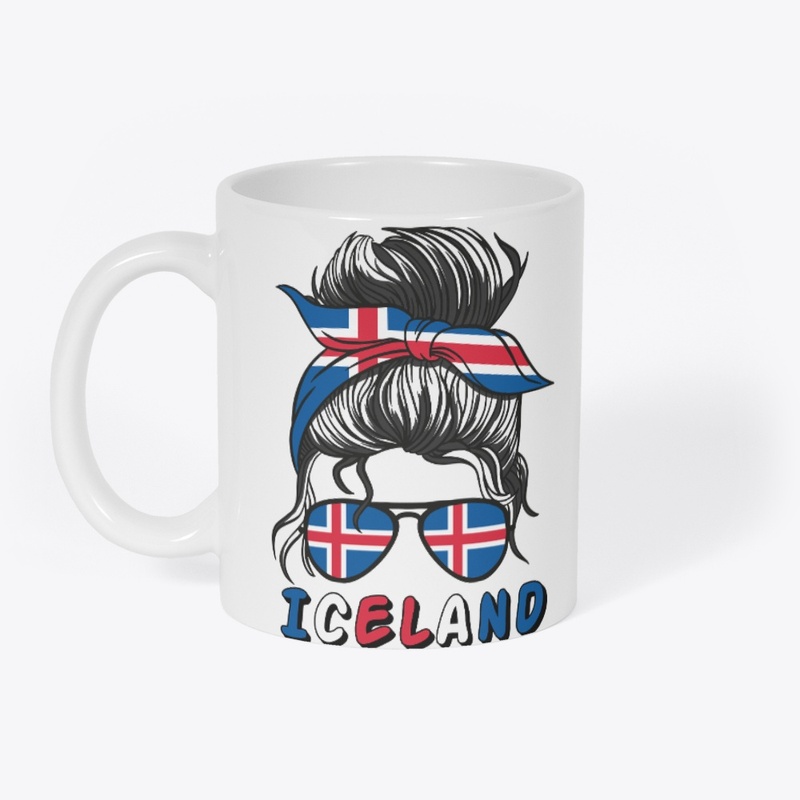  Island Iceland Flag Girls Icelandic