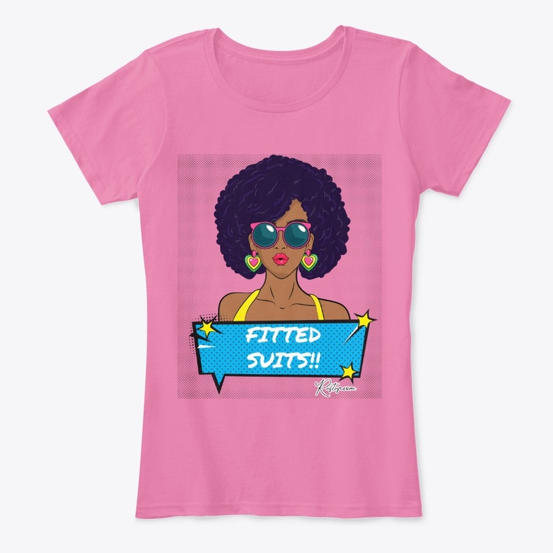 Fitted Suits Pop Art Afro Woman