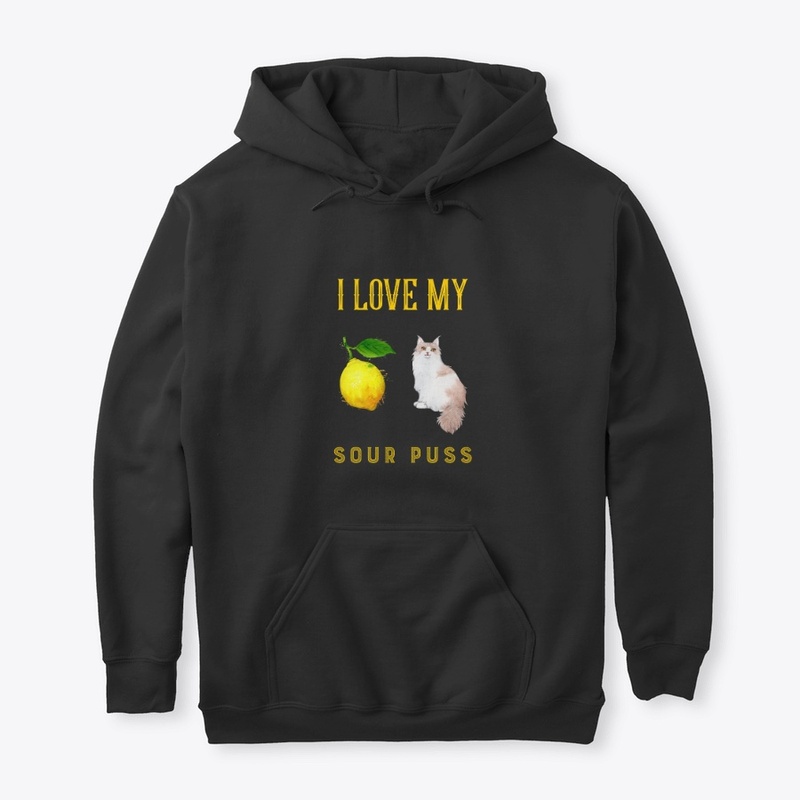 Love My Sour Puss Design | Cat Tee