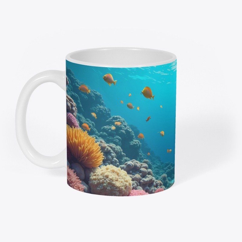 Ocean Underwater Turtles Kitchen Coffee
