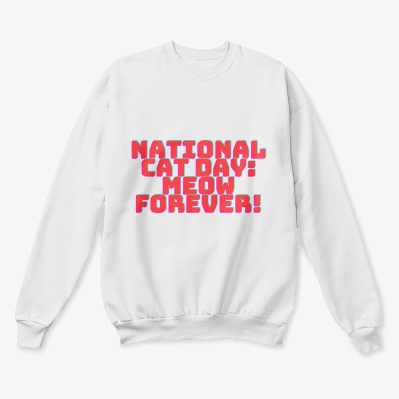 National Cat Day T-Shirt Design