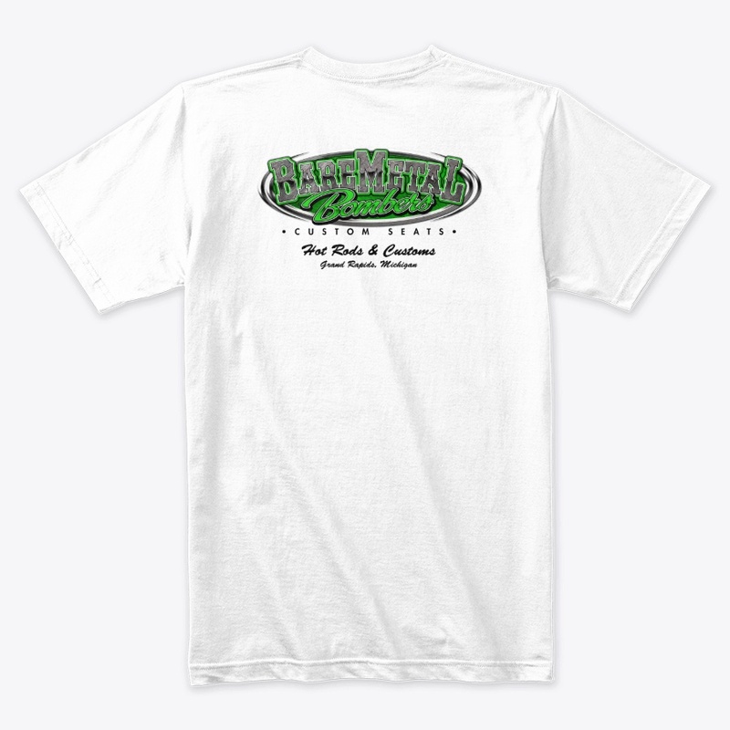 BareMetal Bomber Seats Logo - Lime Green