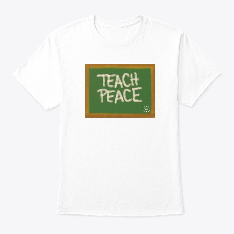 TEACH PEACE  | BLACK LOGO ON BACK