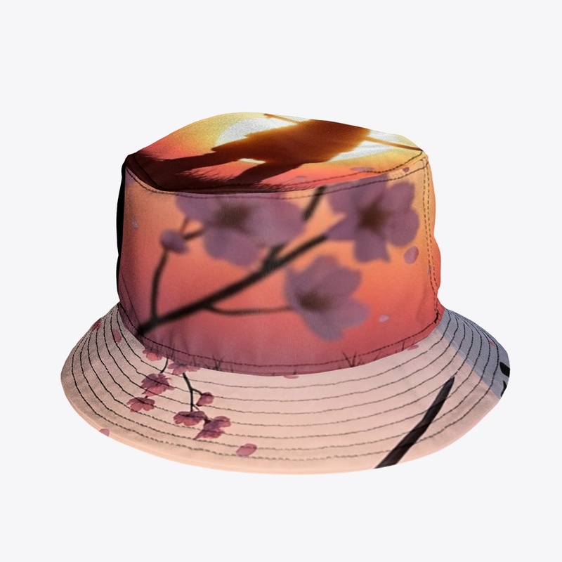 Samurai and Sakura Sunset