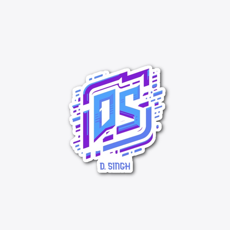D Singh logo Sticker