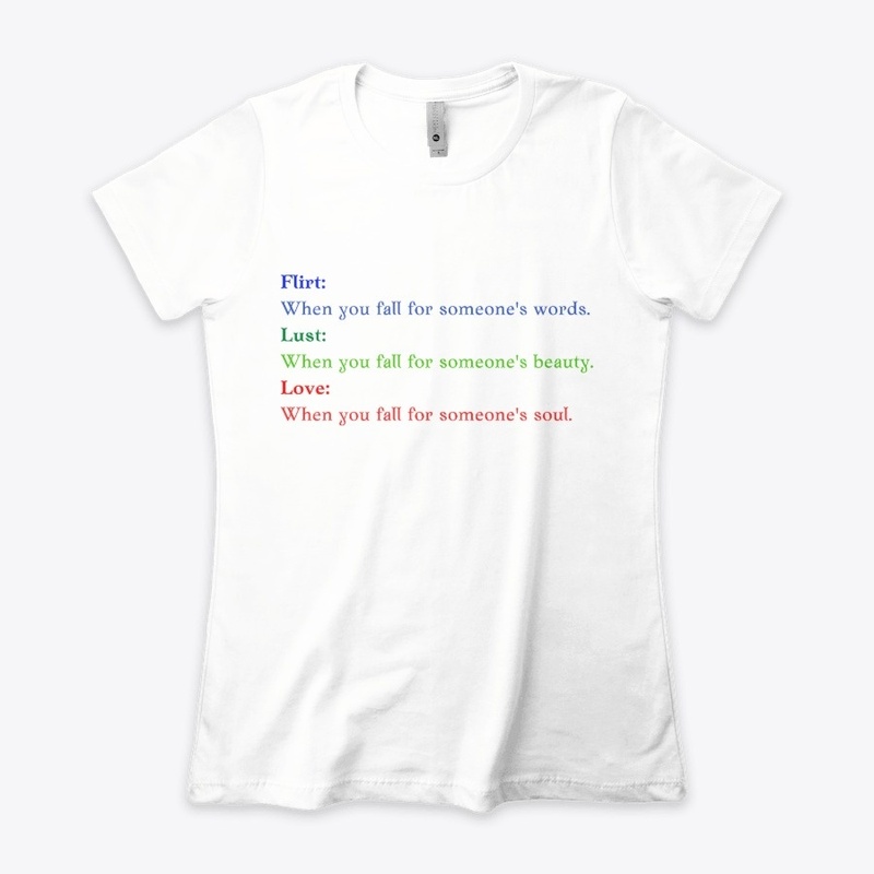 Flirt, lust, love message