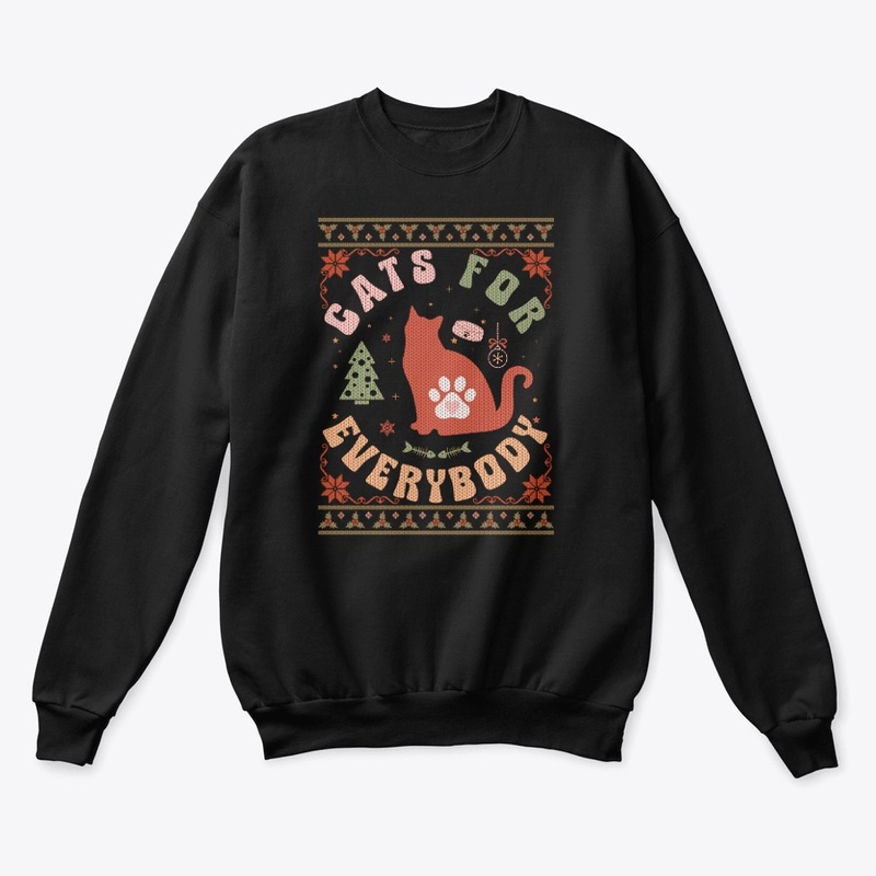 Funny cat ugly christmas sweater