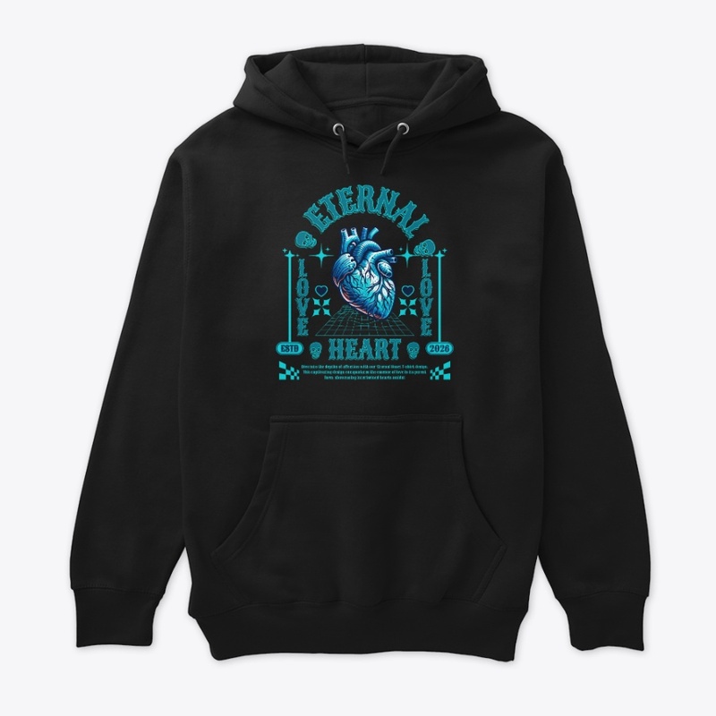 Eternal Heart Typography Lettering Merch
