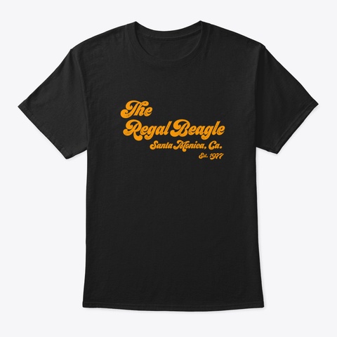 The Regal Beagle Est 1977 Qsyye Black T-Shirt Front