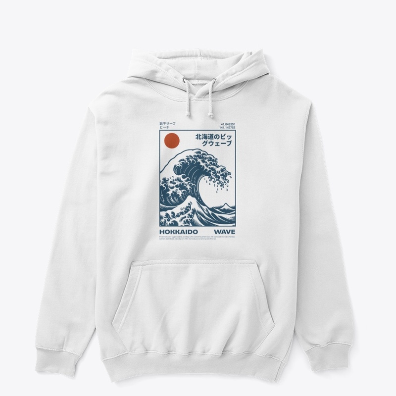 Hokkaido Wave Japan Ocean Nature Graphic