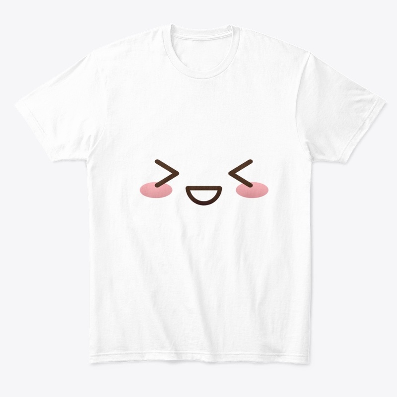 Kawaii japanese anime face design: shy