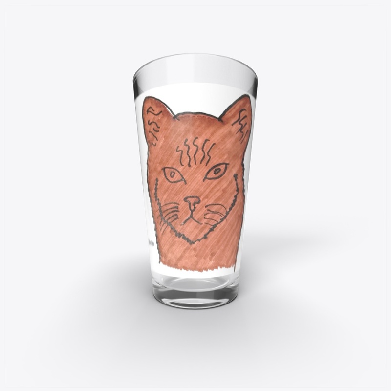 Div Jen Pint Glass