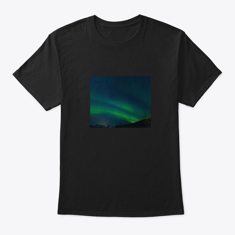 Stylish Dark Colorful Patterns Black T-Shirt Front