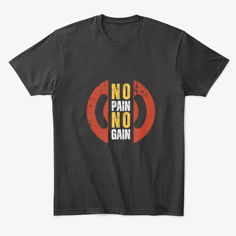 No Pain Typography T-Shirt