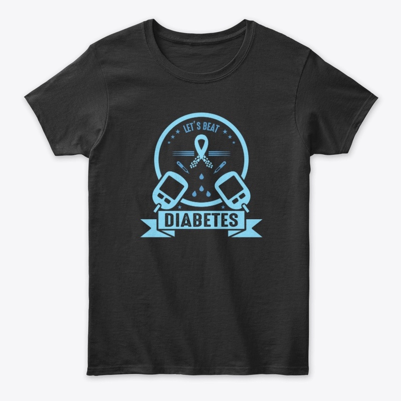 Lets Beat Diabetes -Diabetes Day T shirt