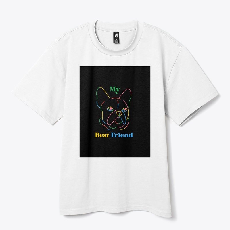 Friend: Colorful French Bulldog Design"