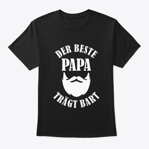 Beste Papa Bart Black T-Shirt Front