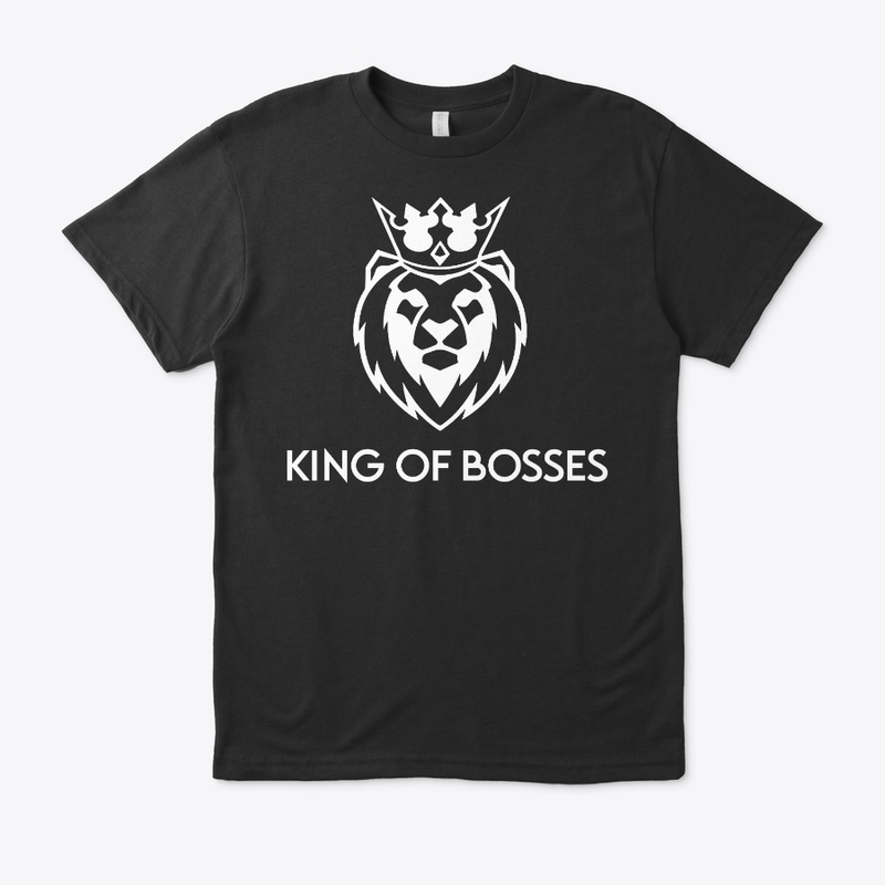 King of Bosses KR7 White Lion Head Print