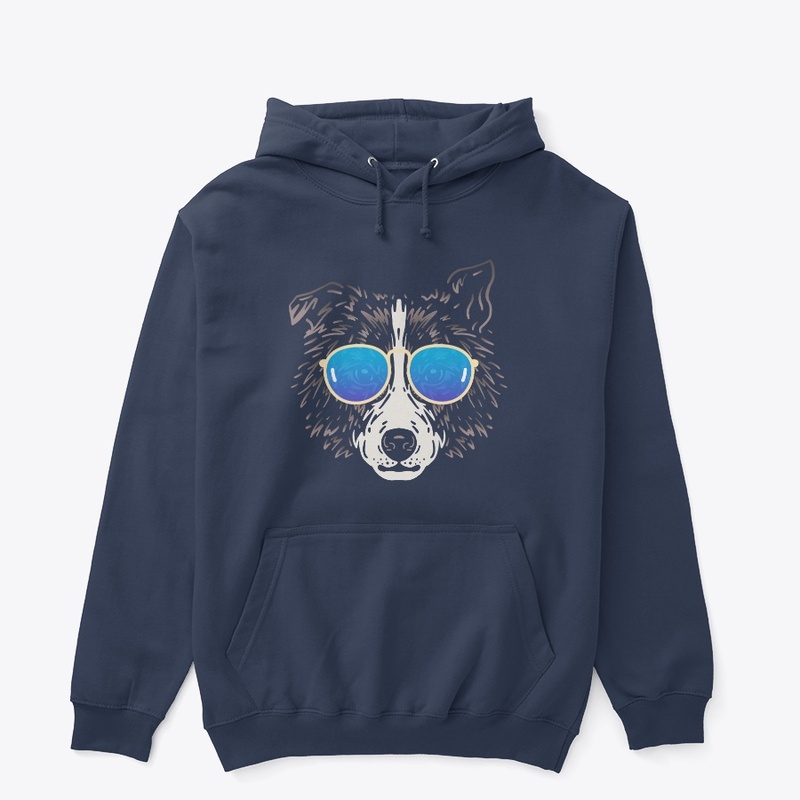 Cute Dog in Sunglasses (Colored+sg09)