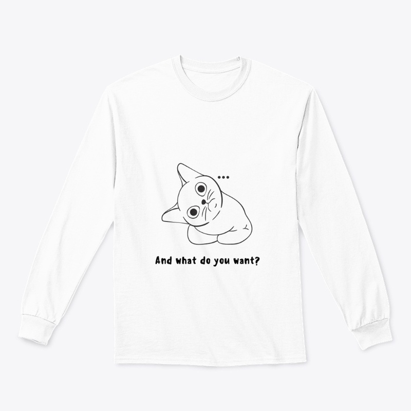 Black illutrated cat printed design 