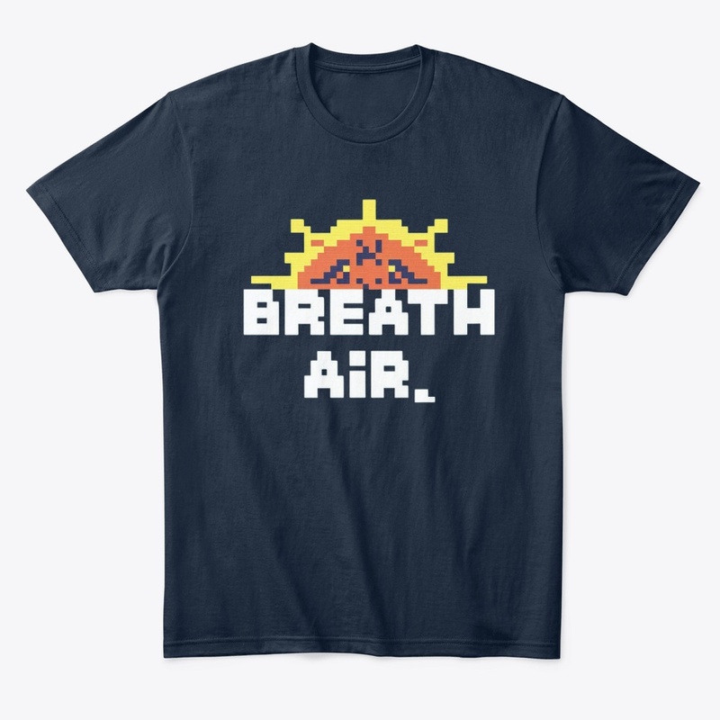 BREATH AIR retro pixel style t-shirt