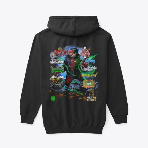 Official Stf 2024 Hoodi Black T-Shirt Back