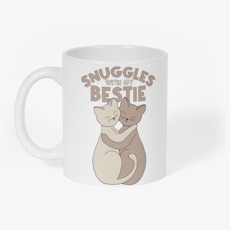 Snuggles with My Bestie Cat Design