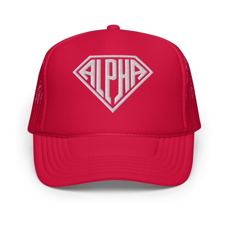 Diamond Trucker Hat - Red