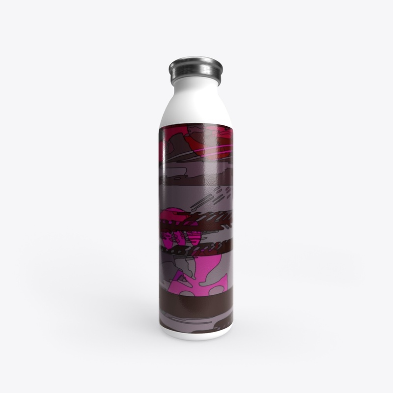 Pink Black Abstract Pattern