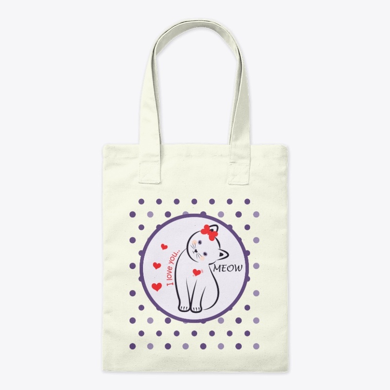 Cat says i love you - lover gifts idea