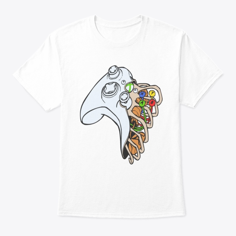 Funny video game controller anatomy tee