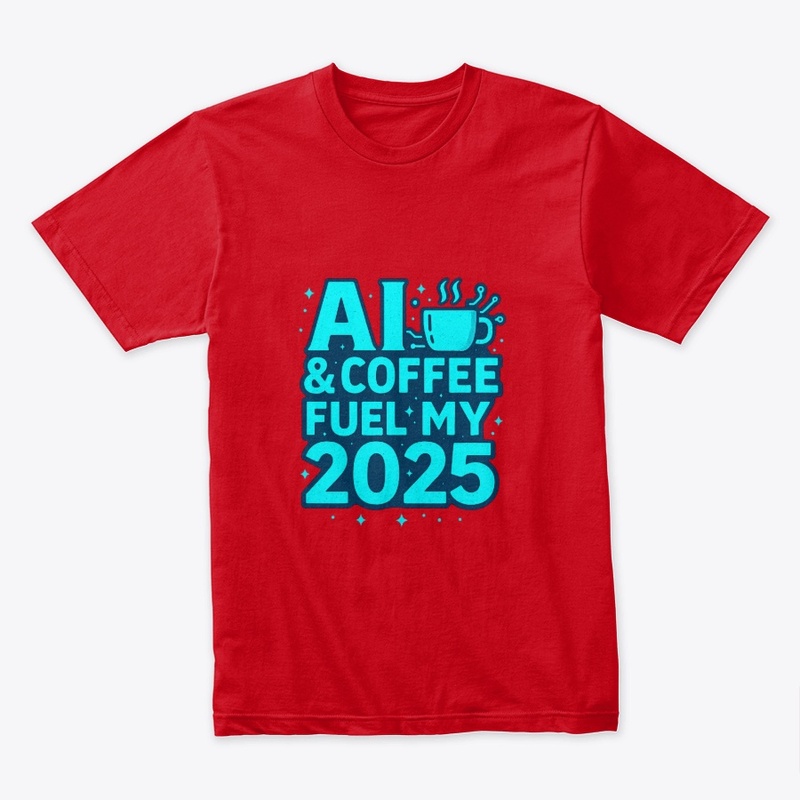  AI & Coffee Fuel My 2025 Tee