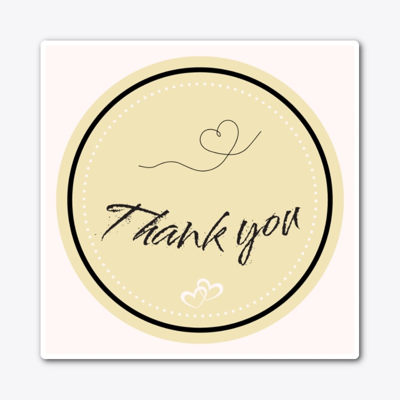 Sticker for thank you
