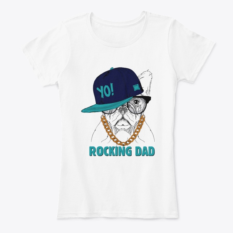 Yo Rocking Dad, Dog Lovers TShirt Design