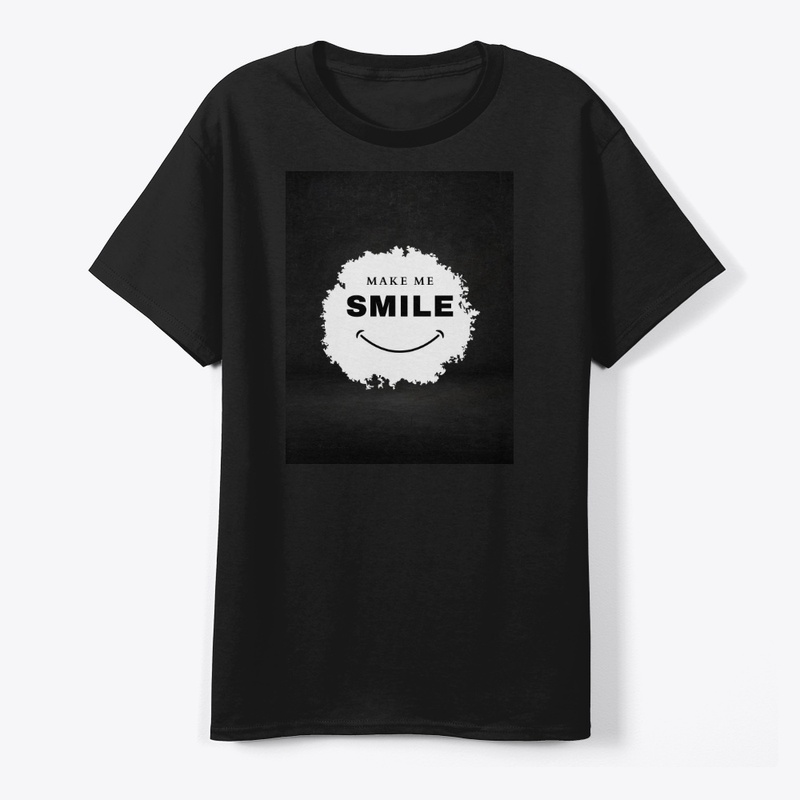 White Simple Make Me Smile T Shirt