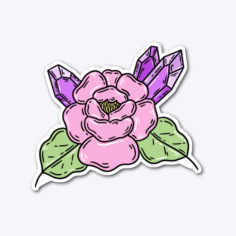 Amethyst Crystal Peony