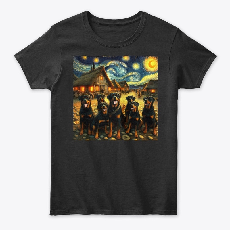 Rottweilers Starry Night