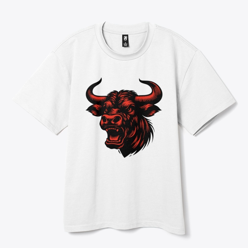 Powerful Cow Head Art