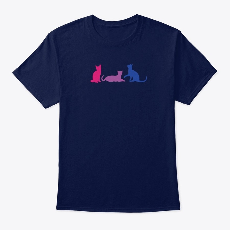 Three Bi Pride Cats