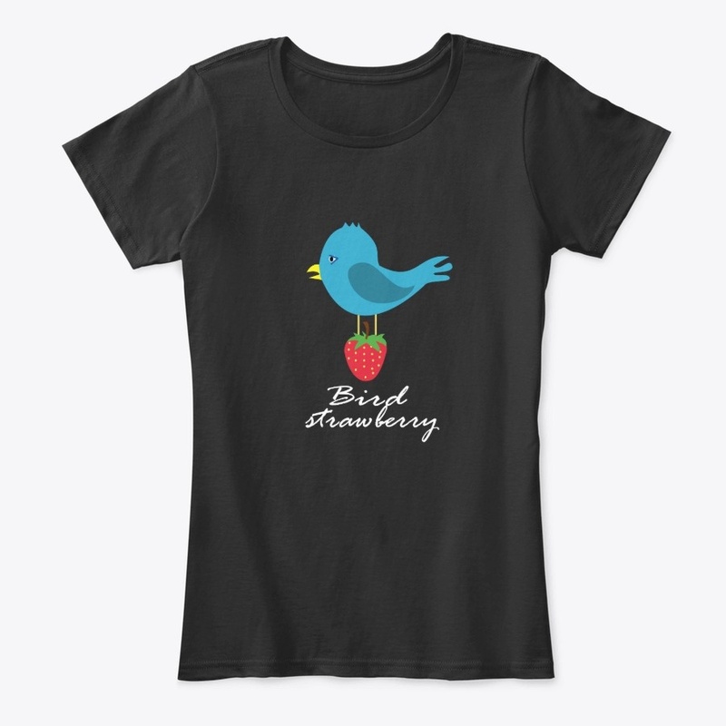 Bird and Strawberry 