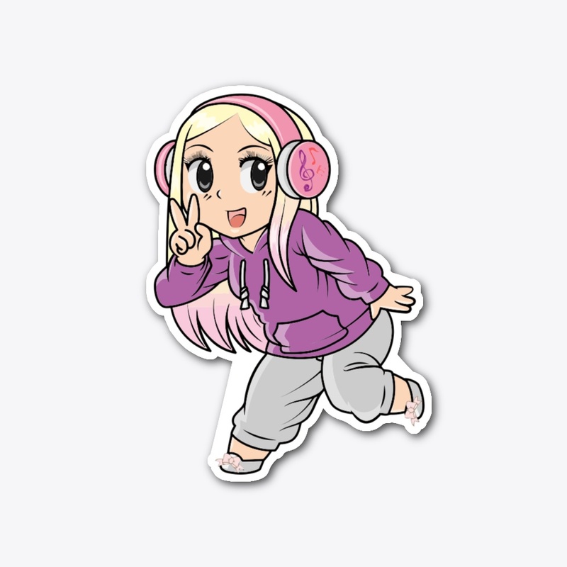 MUSIC LOVER STICKER, FEMININE